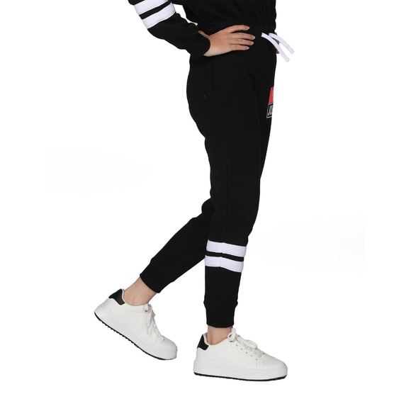 Justice Girl Stripe Pants Jogger Black Size S (7-8) - Picture 2 of 7